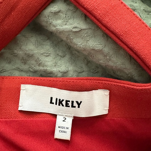 *SOLD* Likely Burnt Orange Cocktail Fit and Flare Dress with Sweetheart neckline - Picture 4 of 5